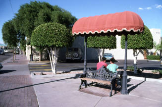 Mill Ave. Streetscape - covered seating