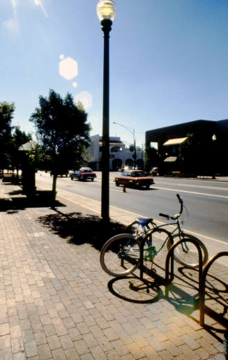 Mill Ave. Streetscape - bike rack