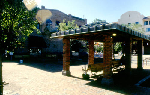 Mill Ave. Streetscape - covered seating