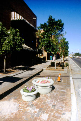 Mill Ave. Streetscape - flower pots