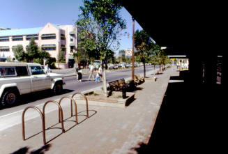 Mill Ave. Streetscape - bike rack
