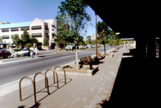 Mill Ave. Streetscape - bike rack