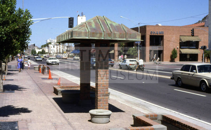 Mill Ave. Streetscape - metal awning