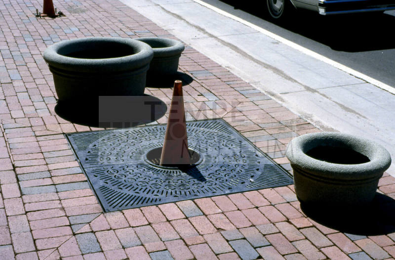 Mill Ave. Streetscape - flower pots
