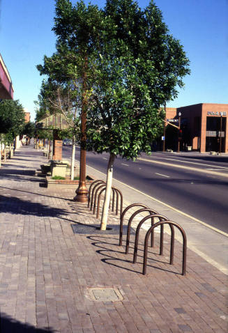 Mill Ave. Streetscape - bike parking