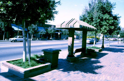 Mill Ave. Streetscape - bus stop