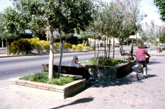 Mill Ave. Streetscape - bus stop