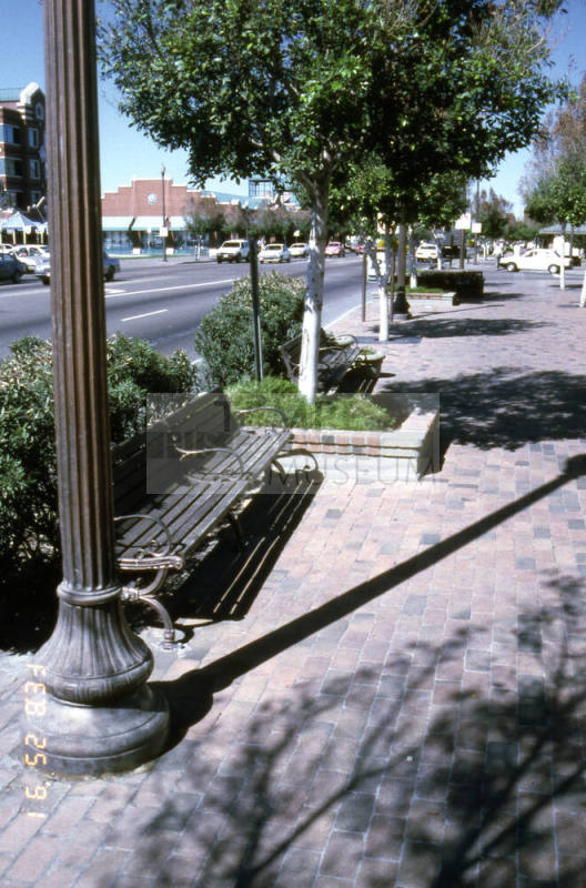 Mill Ave. Streetscape - bench seating