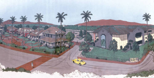 Olde Towne Square, 150 S. Ash Ave. - artist's rendering