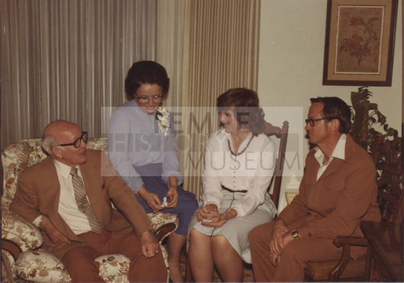 Howard Pyle with 3 Guests at Birthday Party