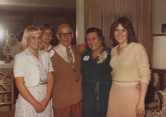 Howard and Lucile Pyle with 3 Guests