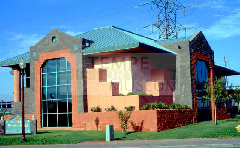 Olde Towne Square, modern building at 120 S. Ash Ave.