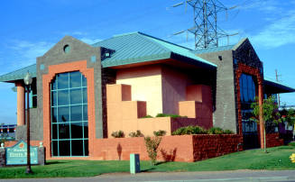 Olde Towne Square, modern building at 120 S. Ash Ave.