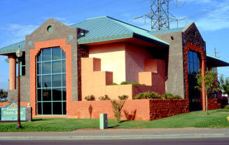Olde Towne Square, modern building at 120 S. Ash Ave.