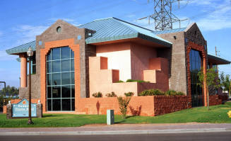 Olde Towne Square, modern building at 120 S. Ash Ave.