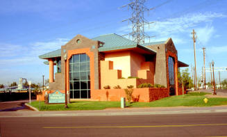 Olde Towne Square, modern building at 120 S. Ash Ave.