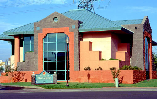 Olde Towne Square, modern building at 120 S. Ash Ave.