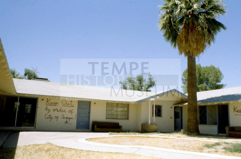 Morgan Apartments, future site of Tempe Performing Arts Center