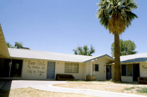 Morgan Apartments, future site of Tempe Performing Arts Center