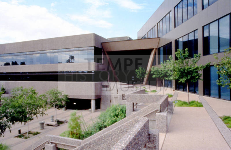 Upper walkway of the Tempe Police Courts complex