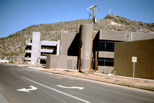 Parking buildings at the Tempe Police Courts area