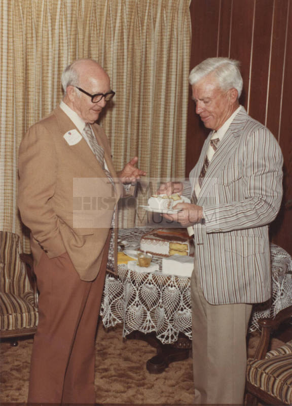 Howard Pyle and Jim Harelson at Party