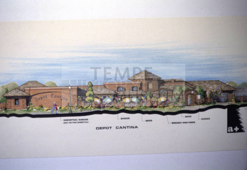 Tempe Railroad Station plans, 300 S. Ash Ave.