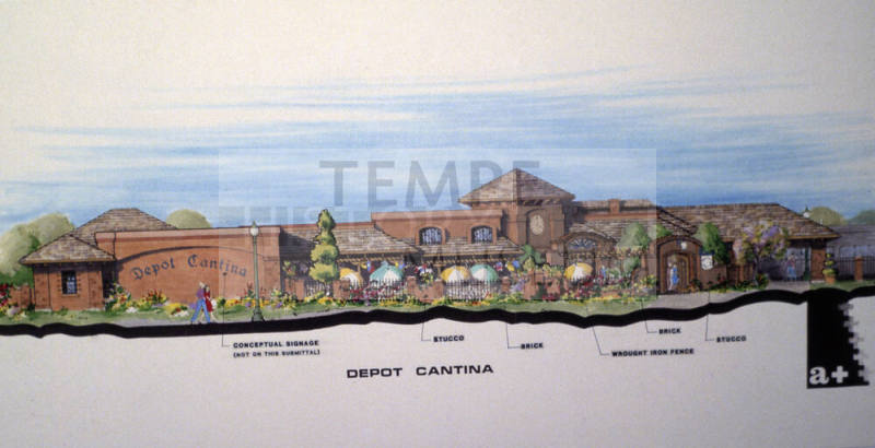Tempe Railroad Station plans, 300 S. Ash Ave.