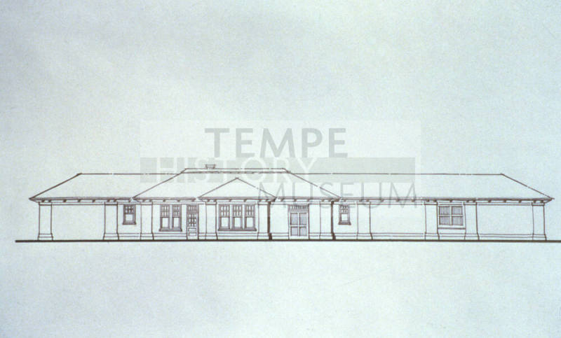 Tempe Railroad Station plans, 300 S. Ash Ave.