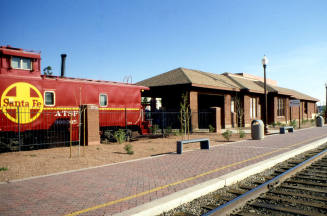 Tempe Railroad Station after redevelopment, 300 S. Ash Ave.