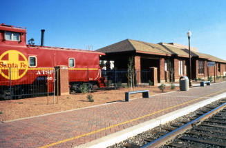 Tempe Railroad Station after redevelopment, 300 S. Ash Ave.