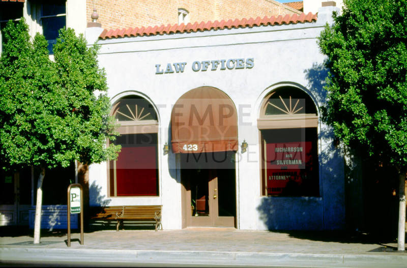 Law Offices - Richardson and Silverman, former site of Vienna Bakery, 423 S. Mill Ave.