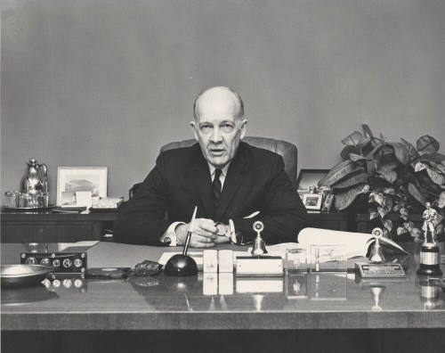 Howard Pyle Seated at Desk