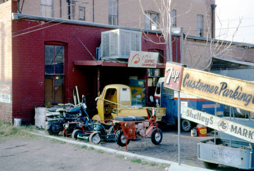 Alley East of Mill Ave., back of Ben's Scooters and Lawnmowers business.