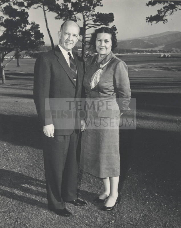 Howard and Lucile Pyle at Pebble Beach, Ca