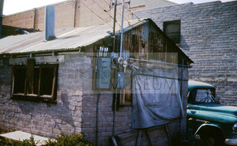 Back of buildings of 409 S. Mill Ave.