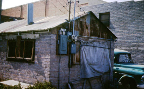 Back of buildings of 409 S. Mill Ave.