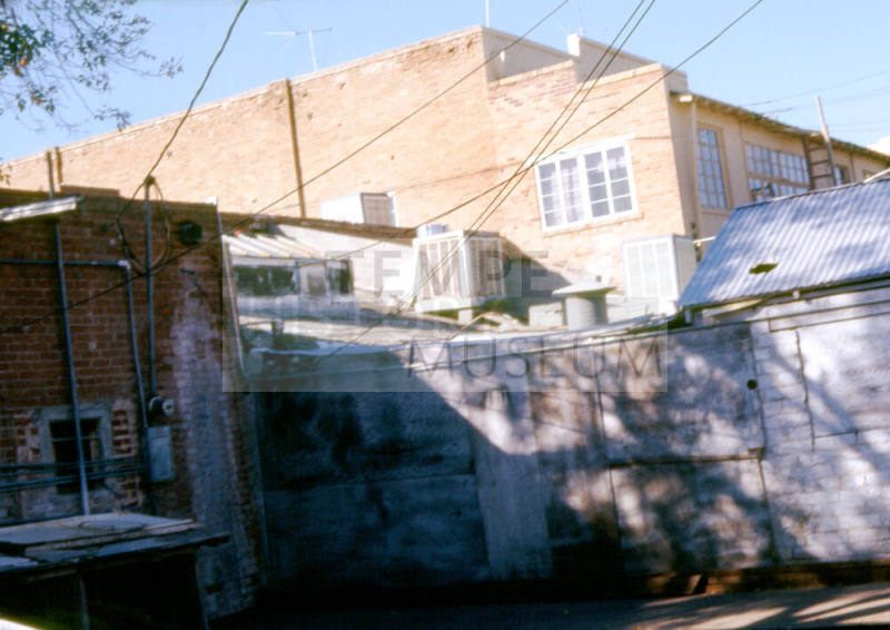 Back of downtown buildings, unknown site address