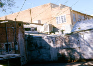 Back of downtown buildings, unknown site address