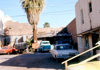 Alley behind downtown buildings, unknown site address