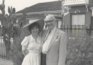 Pam Bender and Howard Pyle at Petersen House