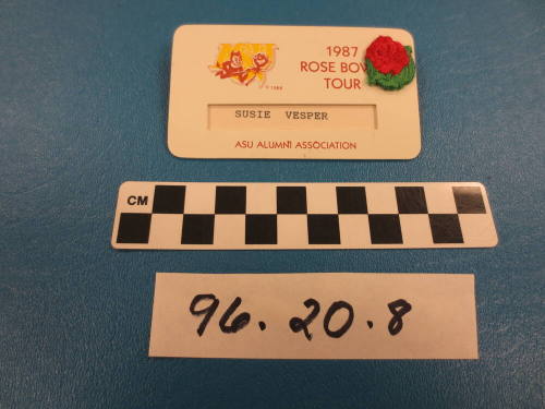 ASU 1987 Rose Bowl nametag