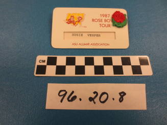 ASU 1987 Rose Bowl nametag