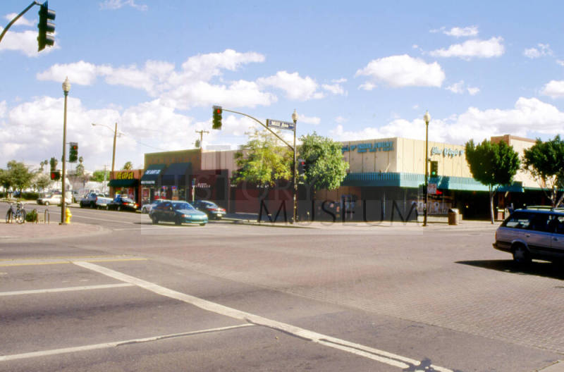 Gilbert Ortega's store, southeast corner of Mill Ave and 6th Street