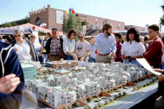 Architectural model of Hayden Square Condos at the Mill Avenue Arts Fair, fall