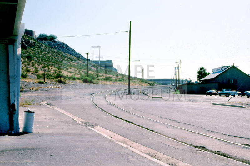Train tracks on east 3rd Street