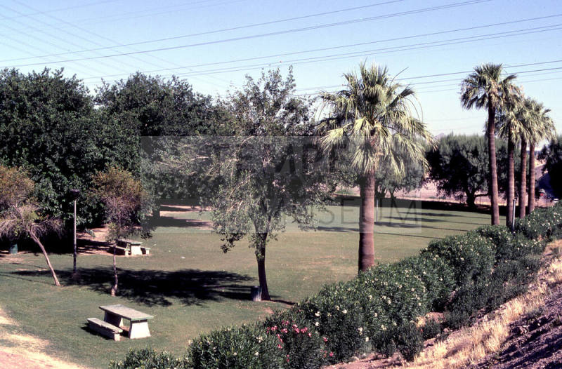 Picnic area at Tempe Beach Park, 55 W. 1st St.