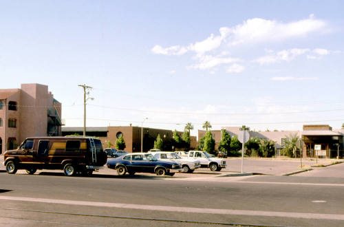 Empty lot, Southeast corner of 3rd St. and Maple Avenue