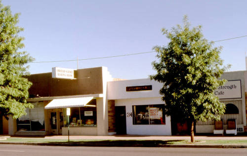 Businesses located at 30, 34 and 36 E. 5th St.