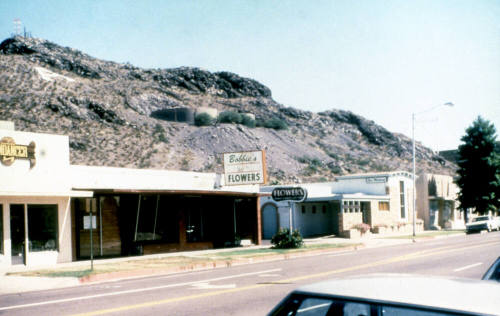Businesses along North side of E. 5th St